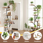 S Shaped Plant Stand Indoor with Grow Lights - Tier Plant Shelf, Multi Display for Indoor Plants, Ideal for Living Room, Patio, or Balcony, 2 Pack